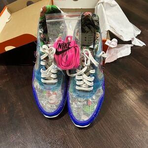 Nike Colorful Sneakers with Pink Accents